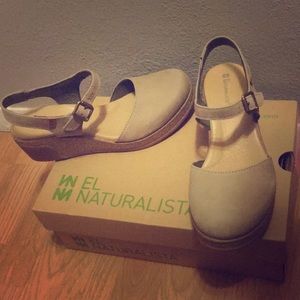 El Naturalista Cork Wedge Sandals- Lotta type